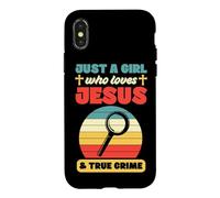 Custodia per iPhone X/XS Solo una ragazza che ama Gesù e il vero crimine