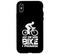 Custodia per iPhone X/XS Solo un'altra bici, prometto, ciclista da strada