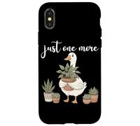 Custodia per iPhone X/XS Solo un'altra pianta, graziosa oca con cerniera per piante d'appartamento