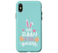 Custodia per iPhone X/XS Some Bunny is Eggspecting Baby Shower Announcement Easter