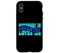 Custodia per iPhone X/XS Somebody in Coventry Loves Me Modern Boho Vibe