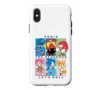 Custodia per iPhone X/XS Sonic the Hedgehog Character Portrait Let's Roll