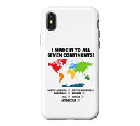 Custodia per iPhone X/XS Sono arrivato in tutti e sette i Continenti