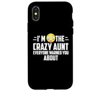 Custodia per iPhone X/XS Sono la zia pazza di cui tutti ti hanno avvertito