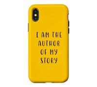 Custodia per iPhone X/XS Sono l'autore della mia storia Motivating Statement Inspiring