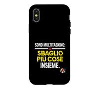 Custodia per iPhone X/XS "Sono Multitasking" Divertente Lavoro Ufficio: Sbaglio
