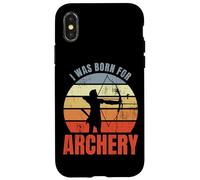 Custodia per iPhone X/XS Sono nato per il tiro con l'arco e la freccia