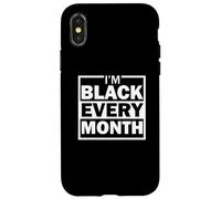 Custodia per iPhone X/XS Sono nero ogni mese Black History Month Diversità