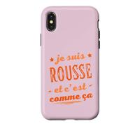Custodia per iPhone X/XS Sono Rossa ed è così Donna Capelli Umorismo