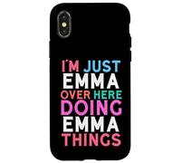 Custodia per iPhone X/XS Sono solo Emma qui a fare il nome di Emma Things
