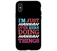 Custodia per iPhone X/XS Sono solo Hannah qui a fare il nome di Hannah Things