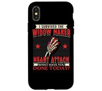 Custodia per iPhone X/XS Sono sopravvissuto all"arresto cardiaco di attacco cardiaco di Widow Maker