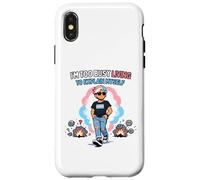 Custodia per iPhone X/XS SONO TROPPO OCCUPATO VIVERE PER SPIEGARMI Trans Pride