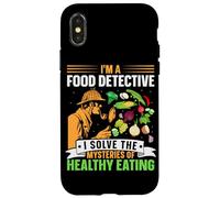 Custodia per iPhone X/XS Sono un detective alimentare, risolvo i misteri di un'alimentazione sana