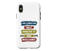 Custodia per iPhone X/XS Sono un papà single che è dipendente da Cool Math Games Gaming