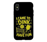 Custodia per iPhone X/XS Sono venuto a Dink e mi diverto Pickleball Paddle Sport