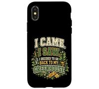 Custodia per iPhone X/XS Sono venuto Ho visto ho deciso di tornare nel mio cortile della serra