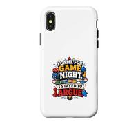 Custodia per iPhone X/XS Sono venuto per la notte di gioco sono rimasto a discutere