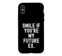 Custodia per iPhone X/XS sorridi se sei il mio futuro ex Sarcastico Donne Uomini