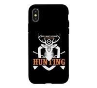 Custodia per iPhone X/XS Sorry I Wasn't Listening I Was Thinking About Hunting Hunter