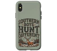 Custodia per iPhone X/XS Southern Boys Hunt Different Vintage Hunting Whitetail