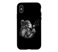 Custodia per iPhone X/XS Souvenir tradizionale giapponese del dente di leone samurai giapponese