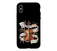 Custodia per iPhone X/XS Spartito Violino Orchestra Classica