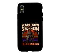 Custodia per iPhone X/XS Spaventapasseri Stagione Field Guardian Halloween Horror