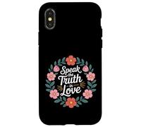 Custodia per iPhone X/XS Speak The Truth In Love Gentile Onestà Fede -
