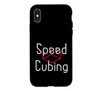 Custodia per iPhone X/XS Speed Cubing Algoritmo Matematica Puzzle Lover Cube Solver