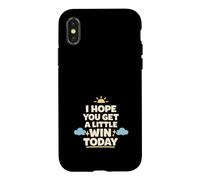Custodia per iPhone X/XS Spero che qualcosa di buono ti accada oggi positivo