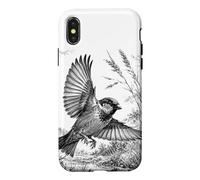 Custodia per iPhone X/XS Spetebo volante disegnato con arte in natura