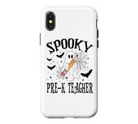 Custodia per iPhone X/XS Spettrale Pre-k Insegnante Halloween Scuola