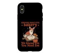Custodia per iPhone X/XS Spooky Biscuits Bakery Funny Corgi Halloween Cottura
