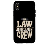 Custodia per iPhone X/XS Squadra di polizia dell'equipaggio delle forze dell'ordine