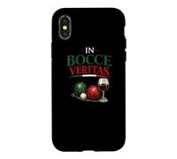 Custodia per iPhone X/XS Squadra italiana di giocatori di bocce In Bocce Veritas