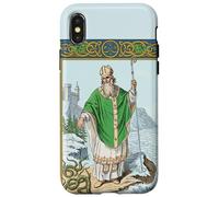 Custodia per iPhone X/XS St Patrick Catholic Saint Patricks Day Snakes Irlanda