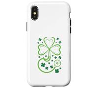 Custodia per iPhone X/XS St Patrick's Day Nurse Doctor Stethoscope Shamrock RN MD