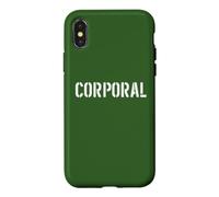 Custodia per iPhone X/XS Stampa frontale ufficiale delle forze armate grado caporale