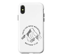 Custodia per iPhone X/XS Stampa fronte e retro Christian Faith Can Move Mountains