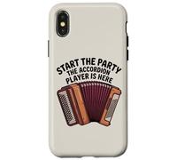 Custodia per iPhone X/XS Start The Party Fisarmonica Player Music Instrument
