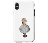 Custodia per iPhone X/XS Statua del busto dell'imperatore bizantino di Costantino XI Paleologo