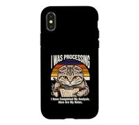 Custodia per iPhone X/XS Stavo elaborando la mia analisi qui sono le mie note Cat