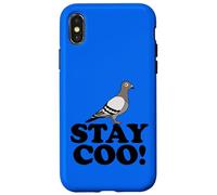 Custodia per iPhone X/XS Stay Coo Pigeon Resta Coo