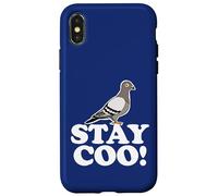 Custodia per iPhone X/XS Stay Coo Pigeon Resta Coo