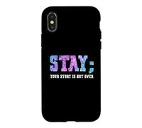 Custodia per iPhone X/XS Stay Your Story Is Not Over Suicide Awareness