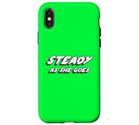 Custodia per iPhone X/XS Steady as She Goes | 2000's Music Song White