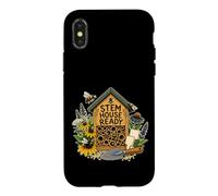 Custodia per iPhone X/XS STEM HOUSE READY Api Solitarie Rifugio in Giardino