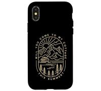 Custodia per iPhone X/XS Sto arrivando al cottage WYCTMCTS Unique Summer Line Art