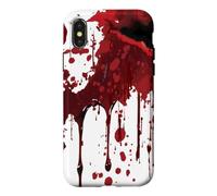 Custodia per iPhone X/XS Sto bene Non è la mia camicia Blood Splatter Horror